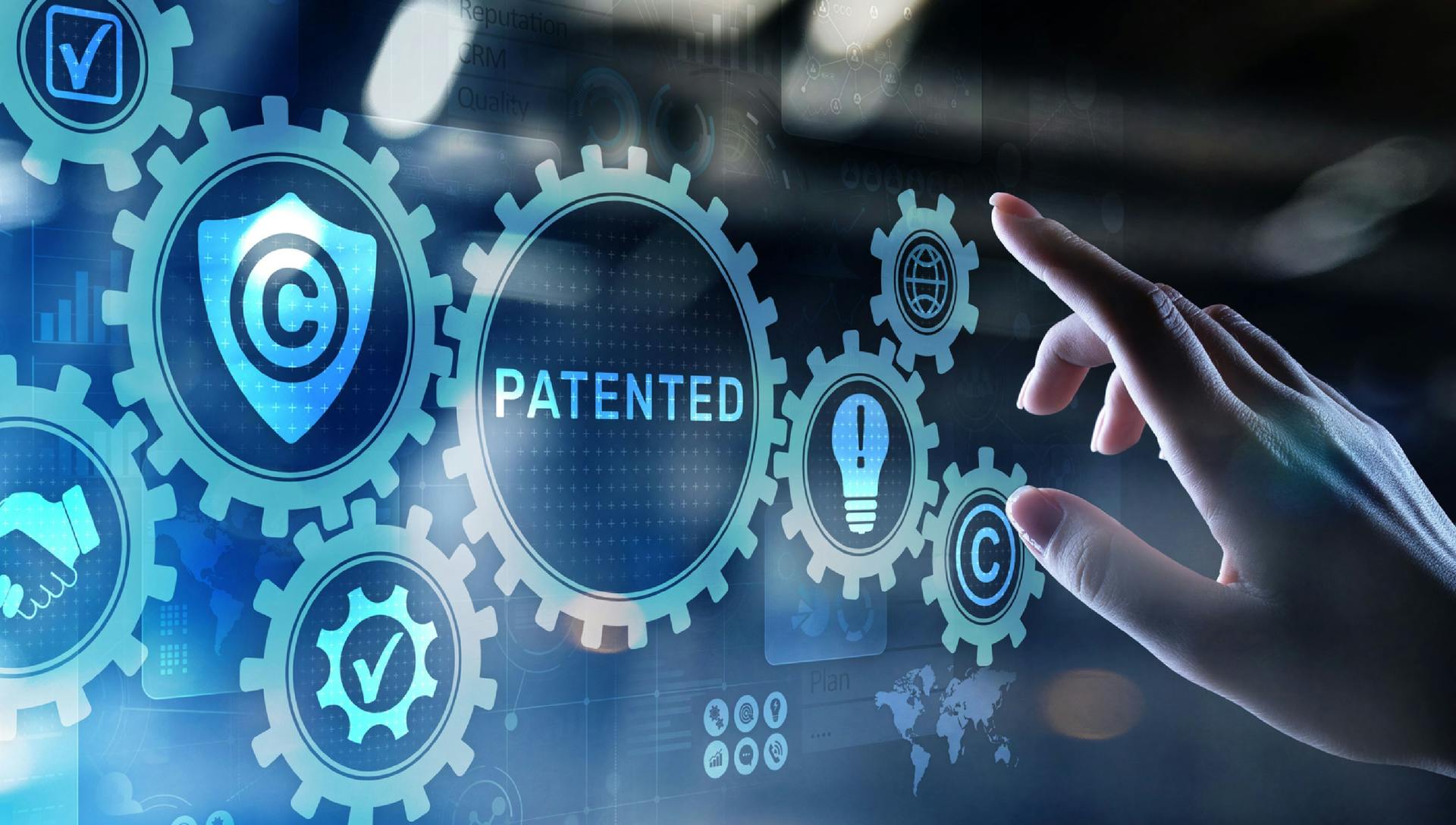 Patent and copyright concept photo