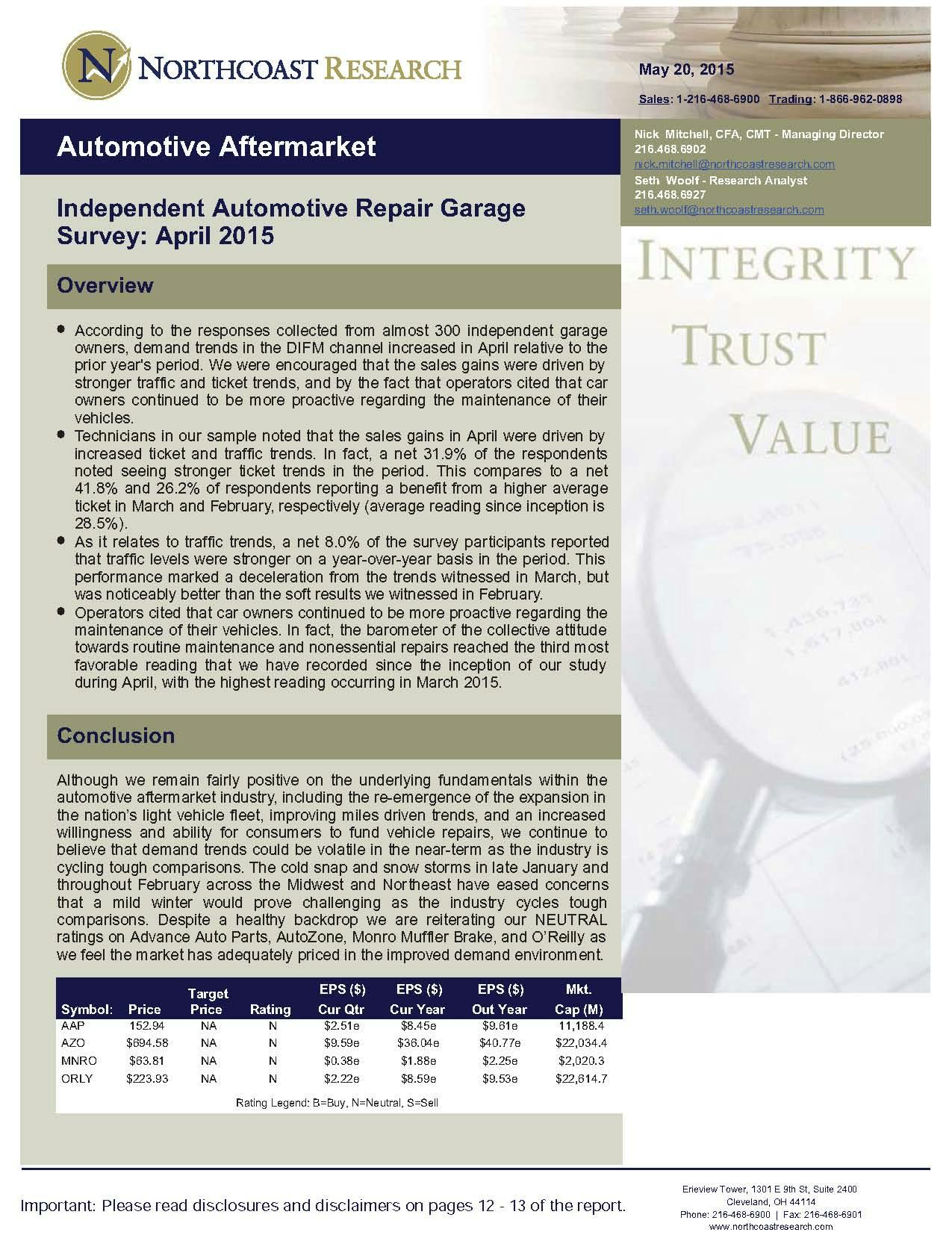 Garage Survey April 2015 PG1 5570c1f65ea1f