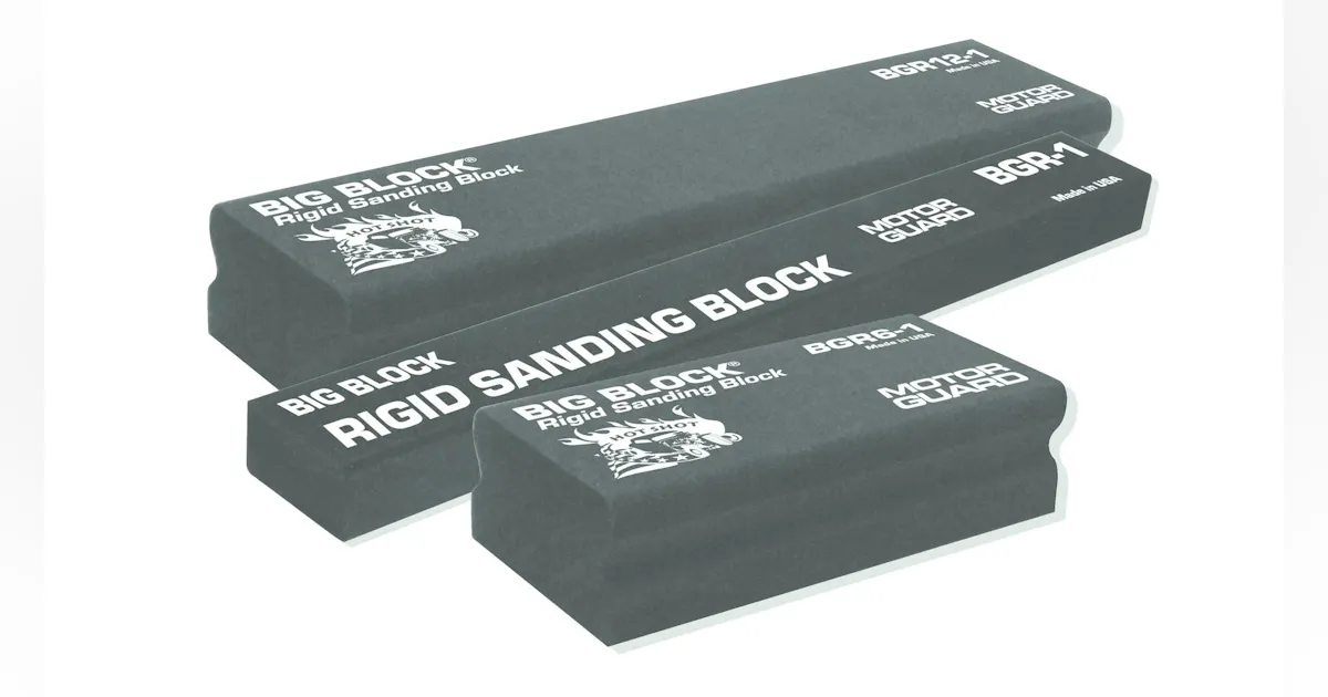 Line of Super-Rigid Big Block sanding blocks | Fender Bender