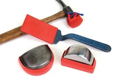 The Soft Strike 4-pc aluminum conversion kit allows techs to convert body shop tools for use with aluminum repairs, without steel cross contamination and galvanic corrosion. The Soft Strike 4-pc aluminum conversion kit allows techs to convert body shop tools for use with aluminum repairs, without steel cross contamination and galvanic corrosion.