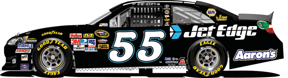 Brian Vickers drives Jet Edge Waterjets racecar