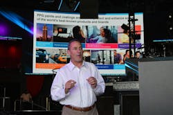 Tom Maziarz, vice president of automotive refinish for the Americas, said PPG is known for its innovation and new products Tom Maziarz, vice president of automotive refinish for the Americas, said PPG is known for its innovation and new products