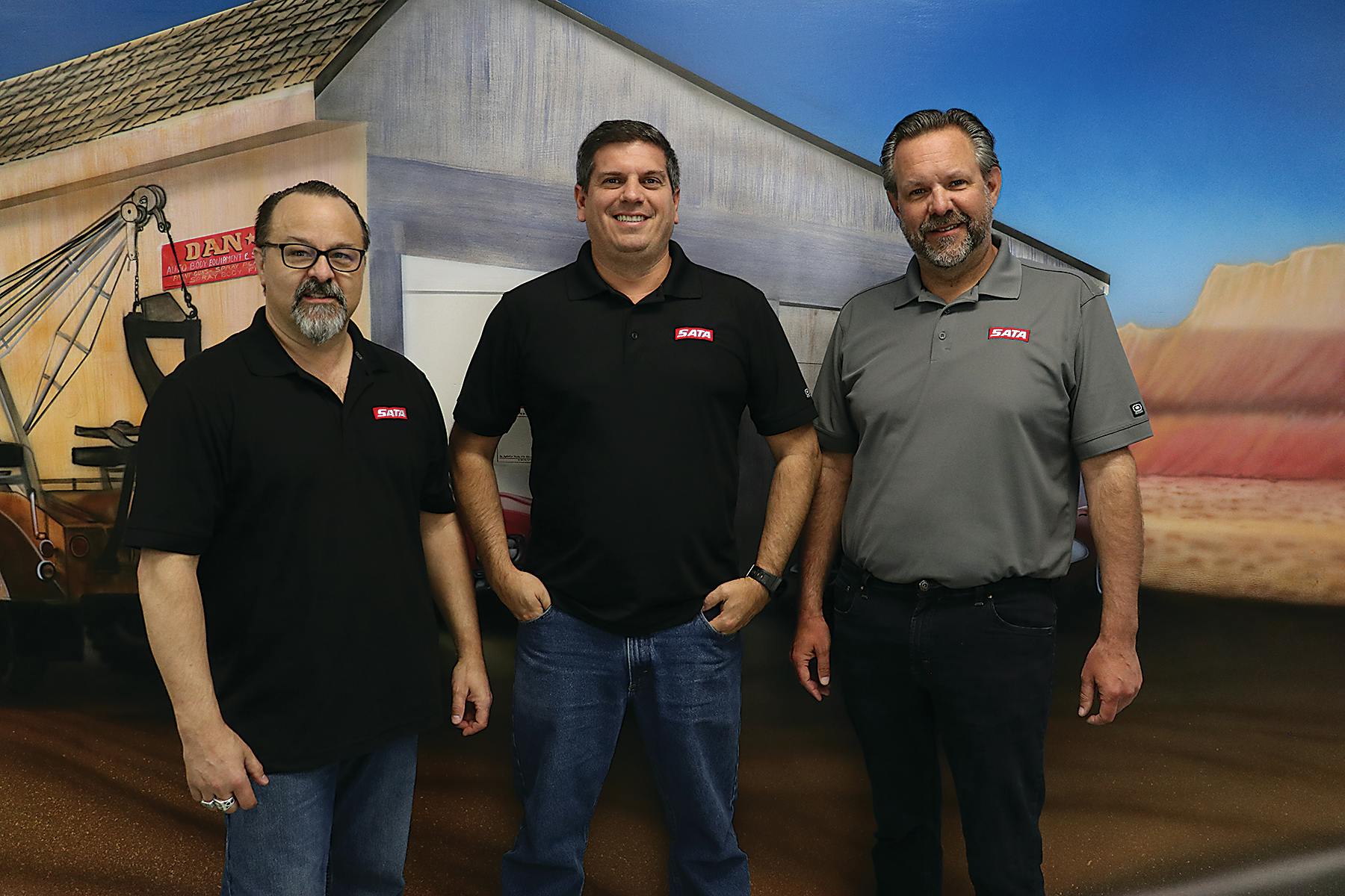 From left are Tony Larimer, director of sales and marketing, Erik Bishop, Western regional manager, and Jason Gravenhof, director of operations.