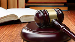 Gavel on bench