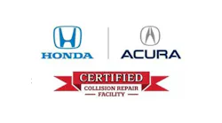 Honda Acura Certified Collision Logo