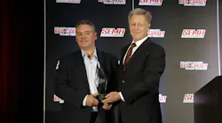 Scott Schaefer (left) with I-CAR's John Van Alstyne