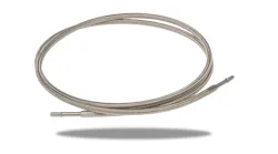 New braided stainless steel, flexible fuel line (No. 819-840).