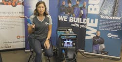 Athena Hinkle Alexander, regional trainer for Miller Electric Athena Hinkle Alexander, regional trainer for Miller Electric