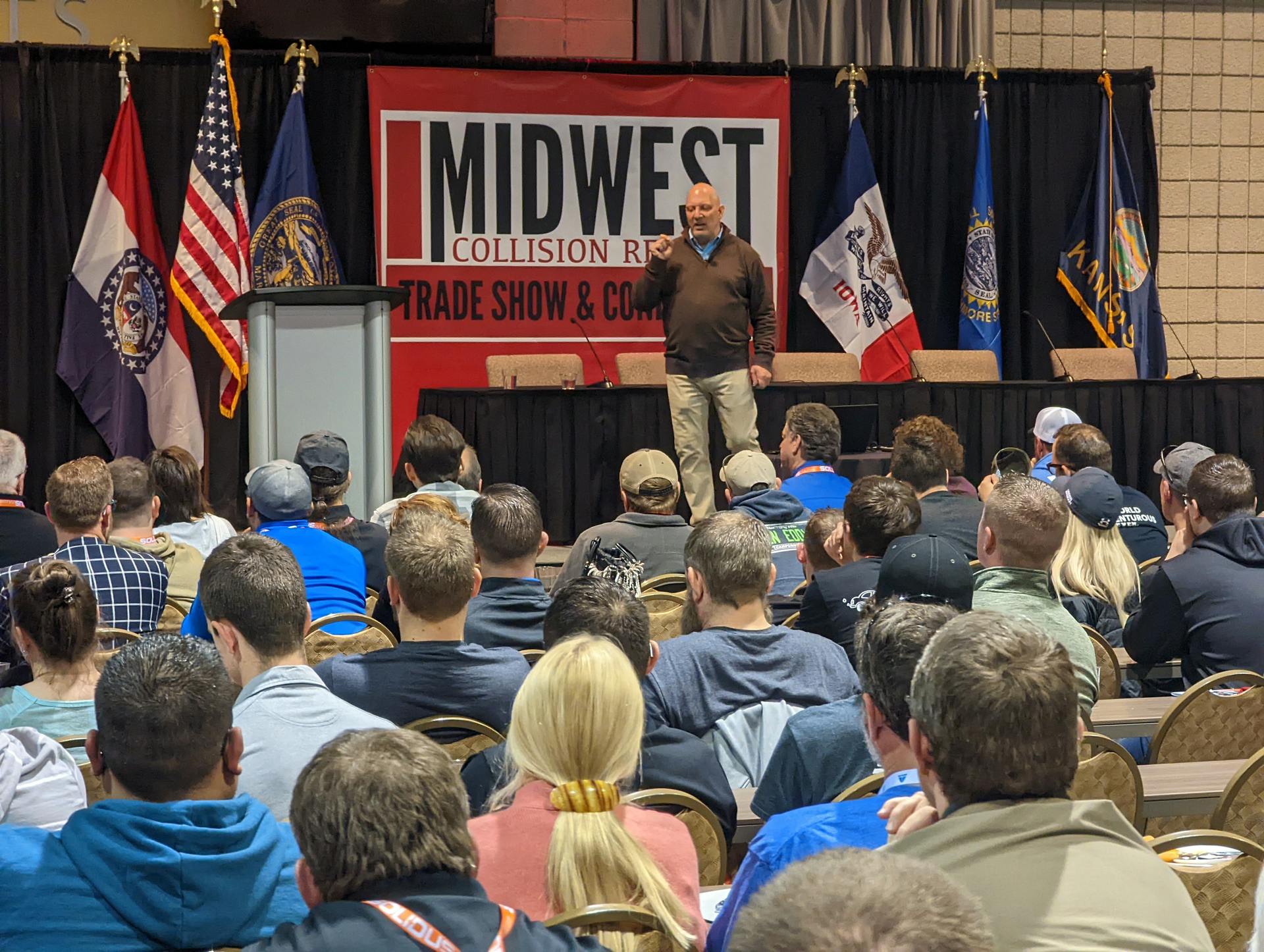 Mike Anderson, of Collision Advice, gives the 'State of the Industry' keynote address.