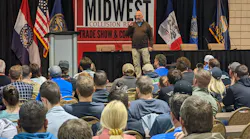Mike Anderson, of Collision Advice, gives the 'State of the Industry' keynote address.