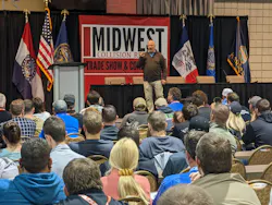 Mike Anderson, of Collision Advice, gives the 'State of the Industry' keynote address.