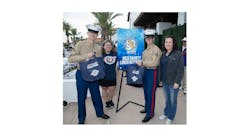 Marines from Marine Corps Air Station, Miramar, join representatives from Operation Homefront Marines from Marine Corps Air Station, Miramar, join representatives from Operation Homefront