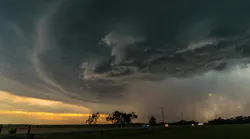 Thunderstorm sunset
