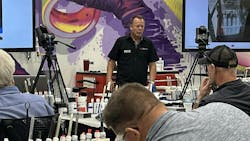 Shawn Collins, an application engineer for 3M, leading an instructor training session on Monday, July 15, 2024. Shawn Collins, an application engineer for 3M, leading an instructor training session on Monday, July 15, 2024.