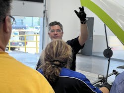 Ryan Marrinan, an application engineer for 3M., teaching an instructor class. Ryan Marrinan, an application engineer for 3M., teaching an instructor class.