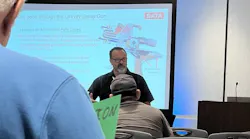 Tony Larimer, SATA’s director of sales and marketing, leading a seminar during the ASE Instructor Training Conference in Minneapolis, Minnesota on July 16, 2024