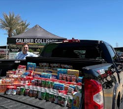 A Refurbished 2020 Toyota Tundra Filled with Food Donations Donated to the Houston Food Bank. A Refurbished 2020 Toyota Tundra Filled with Food Donations Donated to the Houston Food Bank.