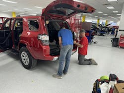 Shannon’s Auto Body has 25 staff members focused on the collision aspect of their business. Shannon’s Auto Body has 25 staff members focused on the collision aspect of their business.