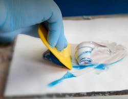Body filler should be mixed properly to prevent air entrapment and ensure an even pinhole-free surface to reduce the need for rework. Body filler should be mixed properly to prevent air entrapment and ensure an even pinhole-free surface to reduce the need for rework.