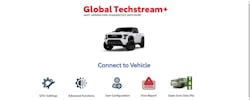 FIGURE 6: The Toyota/Lexus web-based scan tool, the Global TechStream Plus, or GTS+, was needed to reprogram the blind spot and 4x4 control modules. FIGURE 6: The Toyota/Lexus web-based scan tool, the Global TechStream Plus, or GTS+, was needed to reprogram the blind spot and 4x4 control modules.