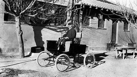 Dr. Fenner in his Locomobile, courtesy of Arizona historian Marshall Trimble