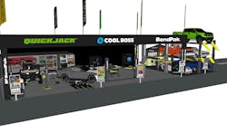 BendPak’s flagship SEMA Show 2024 outdoor booth, #81210 in the Silver Lot, features the new Octa-Flex Series as well as other BendPak service and parking lifts, a full line of portable lifts from QuickJack and MaxJax, the latest Cool Boss evaporative coolers, and the versatile JackPak collection of portable power packs. It’s a one-stop location to explore and order equipment from across the BendPak universe – taking advantage of exclusive SEMA Show specials. BendPak’s flagship SEMA Show 2024 outdoor booth, #81210 in the Silver Lot, features the new Octa-Flex Series as well as other BendPak service and parking lifts, a full line of portable lifts from QuickJack and MaxJax, the latest Cool Boss evaporative coolers, and the versatile JackPak collection of portable power packs. It’s a one-stop location to explore and order equipment from across the BendPak universe – taking advantage of exclusive SEMA Show specials.