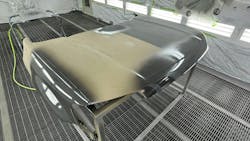 Testing primer sealer repairs at the Silco training center outside Detroit, MIichigan. Testing primer sealer repairs at the Silco training center outside Detroit, MIichigan.