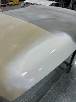Using Silco’s 2K aerosol primer surfacer, 7300 M30 Superfast Primer. This is the same two-part primer that is mixed and sprayed in a gun but in an aerosol. Because it's a two-part (2K), this provides the same durability and sanding capabilities, which is not common for aerosol primers that are usually 1K (one part). Using Silco’s 2K aerosol primer surfacer, 7300 M30 Superfast Primer. This is the same two-part primer that is mixed and sprayed in a gun but in an aerosol. Because it's a two-part (2K), this provides the same durability and sanding capabilities, which is not common for aerosol primers that are usually 1K (one part).