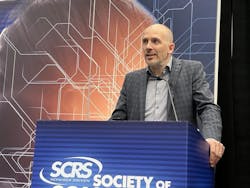 Christian Ruecker, vice president – mobility sales, DEKRA North America, highlights Sustainability’s Role in Every Layer of Collision Repair at the IDEAS Collide Showcase by SCRS during SEMA on November 6, 2024. Christian Ruecker, vice president – mobility sales, DEKRA North America, highlights Sustainability’s Role in Every Layer of Collision Repair at the IDEAS Collide Showcase by SCRS during SEMA on November 6, 2024.