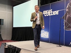 Wayne Weikel, vice president of state government affairs at the Alliance for Automotive Innovation, discusses The Fine Print of Repair Politics at the IDEAS Collide Showcase by SCRS during SEMA on November 6. Wayne Weikel, vice president of state government affairs at the Alliance for Automotive Innovation, discusses The Fine Print of Repair Politics at the IDEAS Collide Showcase by SCRS during SEMA on November 6.