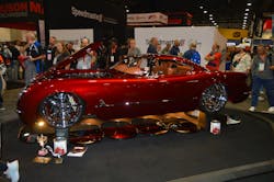 Dave Kindig brought his '53 Corvette-inspired Kindig-it-built TwelveAir to the AkzoNobel booth, where he also signed autographs for adoring fans. Dave Kindig brought his '53 Corvette-inspired Kindig-it-built TwelveAir to the AkzoNobel booth, where he also signed autographs for adoring fans.