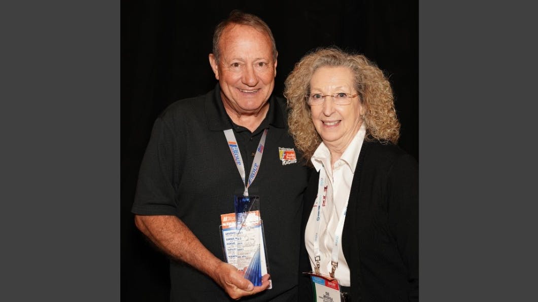 Ken Schrader and Federated CEO Sue Godschalk