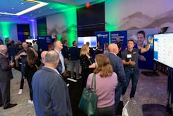 Mike Macari (right) highlights the capabilities of Entegral’s Smart Locator. Mike Macari (right) highlights the capabilities of Entegral’s Smart Locator.