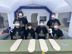 Ken Cook’s approach to attracting more students to the collision repair field includes mobile workstations and spray booths that can be taken to career fairs and community events. Ken Cook’s approach to attracting more students to the collision repair field includes mobile workstations and spray booths that can be taken to career fairs and community events.