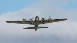 World War II accelerated the development and production of special aviation and industrial coatings, as found on this B-17 'Flying Fortress,' that would later fit peacetime applications. World War II accelerated the development and production of special aviation and industrial coatings, as found on this B-17 'Flying Fortress,' that would later fit peacetime applications.