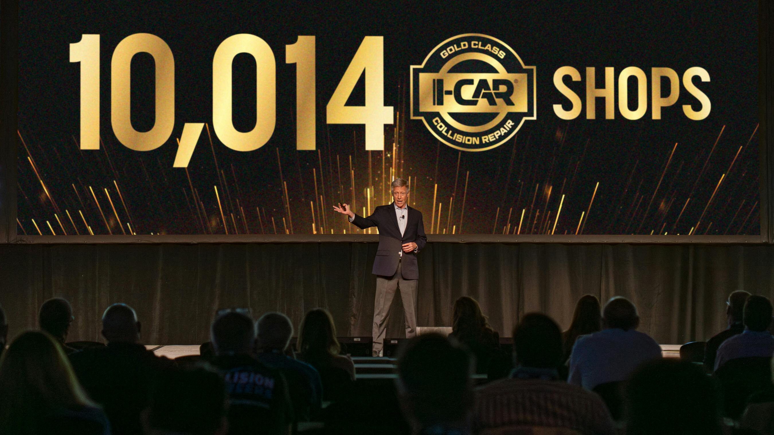 At I-CAR's 2025 Leading Forward National Conference, CEO & President John Van Alstyne announces the organization has reached a significant industry milestone: Over 10,000 Gold Class shops nationwide.