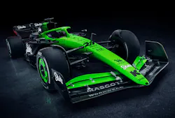 The Stake F1 Team Kick Sauber C45 car for the 2025 Formula 1 season. The Stake F1 Team Kick Sauber C45 car for the 2025 Formula 1 season.