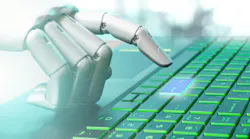 Robotic Hand at Keyboard