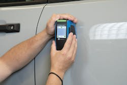 PRE-PAINTING: Prior to painting, use a spectrophotometer to verify the paint code and paint system (such as tri-coats, quad coats, and other complex finishes.) PRE-PAINTING: Prior to painting, use a spectrophotometer to verify the paint code and paint system (such as tri-coats, quad coats, and other complex finishes.)