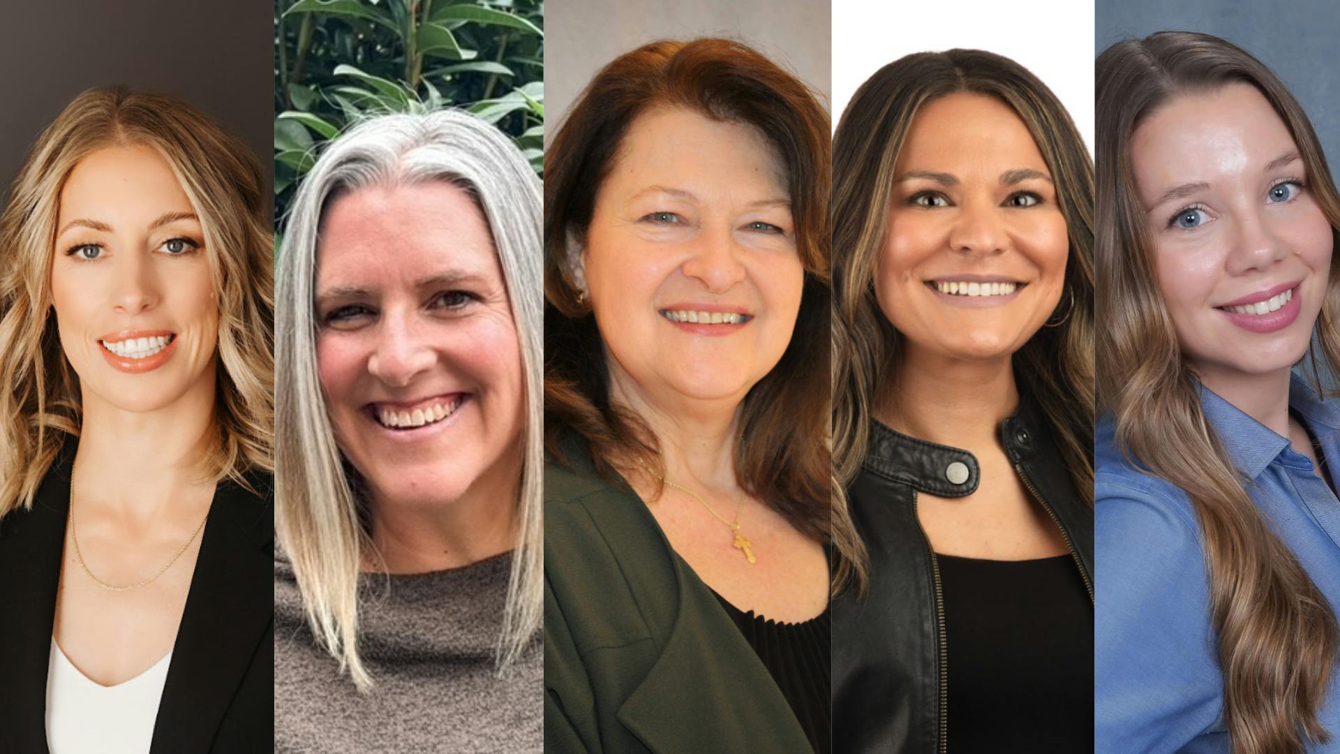 The 2025-2026 Women's Industry Network Board of Directors includes, from left, Brandi Bridges, Leila Hobart, Nada Jokic, Arianna Sherlock, and Nicole Shorkey Carpenter.