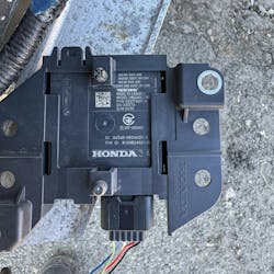 The new module on the left side of the vehicle had a part number of 682174200A. The new module on the left side of the vehicle had a part number of 682174200A.