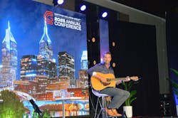 SONGWRITING ON THE SPOT: Nashville-based songwriter Jimmy Yeary ended the event as the closing keynote speaker with a delightful and often humorous method of writing a song, 'That's Who We Are,' based on attendees' life experiences. SONGWRITING ON THE SPOT: Nashville-based songwriter Jimmy Yeary ended the event as the closing keynote speaker with a delightful and often humorous method of writing a song, 'That's Who We Are,' based on attendees' life experiences.