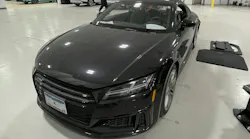 The 2019 Audi TTS' lane-change assist could not be calibrated until the communication problem was resolved.