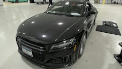 The 2019 Audi TTS' lane-change assist could not be calibrated until the communication problem was resolved. The 2019 Audi TTS' lane-change assist could not be calibrated until the communication problem was resolved.