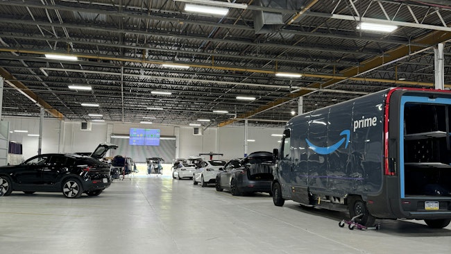 AVOIDING WORKFLOW INTERRUPTIONS: As a vehicle moves through Evolve’s repair “assembly line,” the team is constantly looking for areas where the process gets bogged down to make improvements.