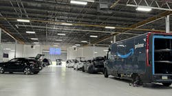 AVOIDING WORKFLOW INTERRUPTIONS: As a vehicle moves through Evolve’s repair “assembly line,” the team is constantly looking for areas where the process gets bogged down to make improvements. AVOIDING WORKFLOW INTERRUPTIONS: As a vehicle moves through Evolve’s repair “assembly line,” the team is constantly looking for areas where the process gets bogged down to make improvements.