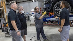 THE NEXT GENERATION: James Ivanowski's (left) oldest son, Jonah (far right) works as an estimator and is involved in most high-level decisions for the business. THE NEXT GENERATION: James Ivanowski's (left) oldest son, Jonah (far right) works as an estimator and is involved in most high-level decisions for the business.
