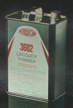 DuPont 3602 slow-dry thinner for use with Lucite. DuPont 3602 slow-dry thinner for use with Lucite.