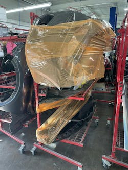 PREVENTING DAMAGE: Delicate parts should be shrink-wrapped. The entire stack can be shrink-wrapped so the cart can be transported without parts falling off. PREVENTING DAMAGE: Delicate parts should be shrink-wrapped. The entire stack can be shrink-wrapped so the cart can be transported without parts falling off.