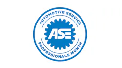 Automotive service professionals month logo